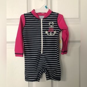 NWT Koala Kids 6-9m one piece bathing suit good sun  coverage Daddy’s Anchor